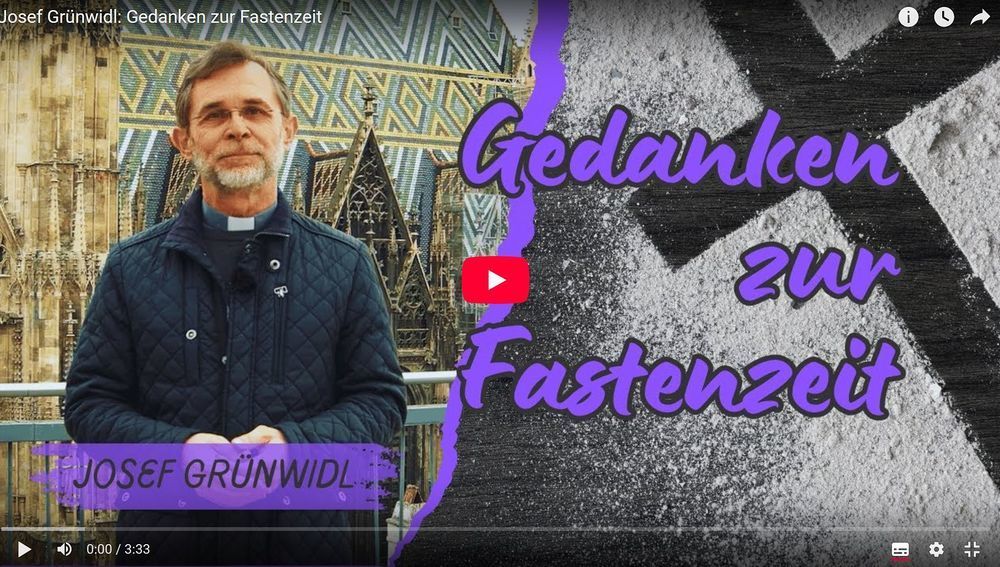 Screenshot 'Gedanken zur Fastenzeit'