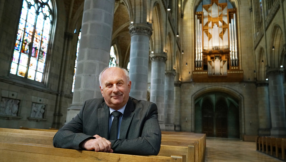 Wolfgang Kreuzhuber, Domorganist und Konzeptionist des Orgelsommers 2022, Linz, 22. Juli 2022