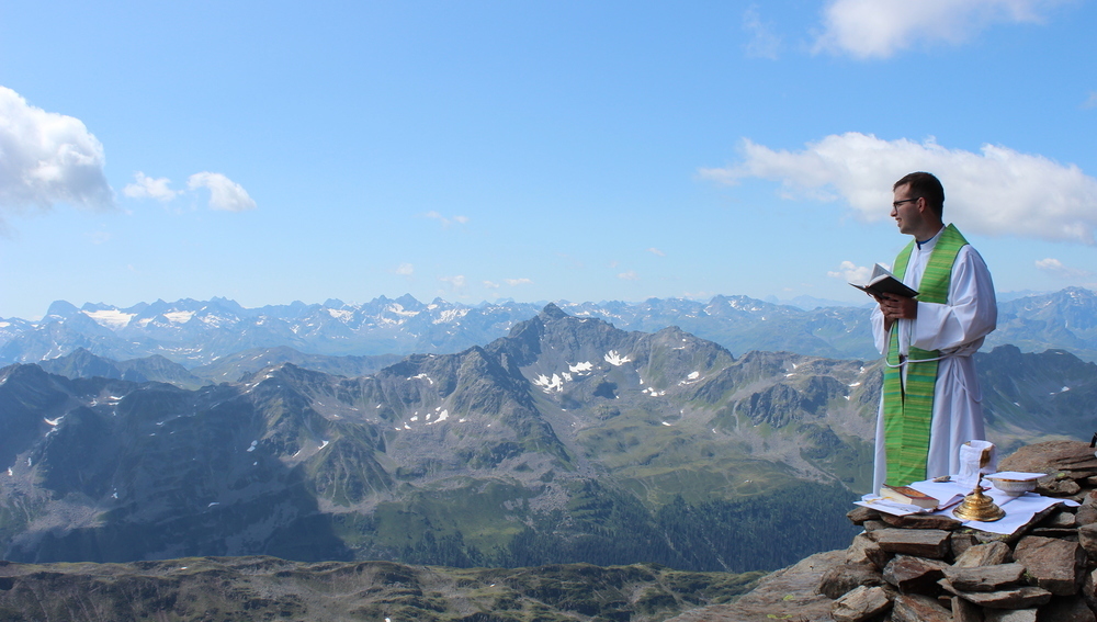 Gipfelmesse auf der Eisentäler Spitze