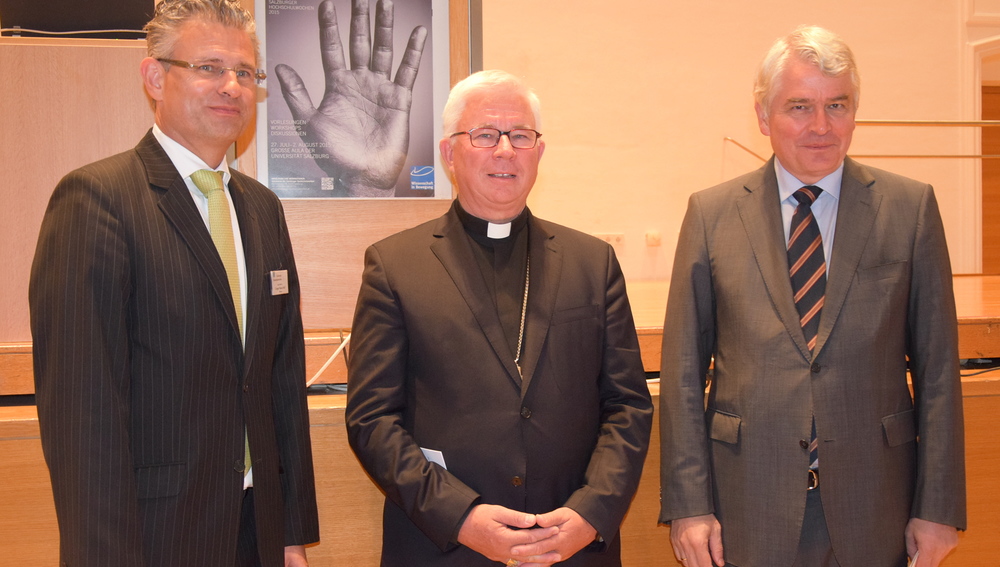 Prof. G.M. Hoff, EB F. Lackner, Rektor H. Schmiedinger