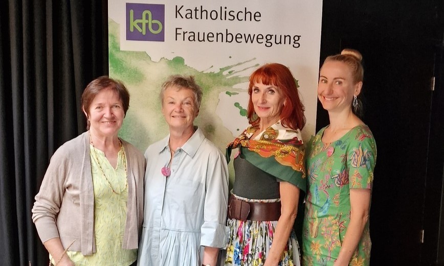Studientagung vom 21. bis 24. August 2024 in Neutal/Burgenland - v.l.: Anna Raab, Angelika Ritter-Grepl, Lydia Lieskonig, Christina Hoffmann