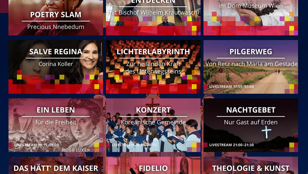 Screenshot aus der Mediathek zur Langen Nacht der Kirchen 2021