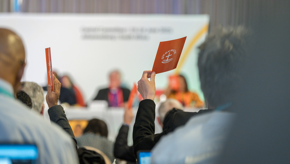 Abstimmung beim Zentralausschuss des Weltkirchenrates ÖRK
