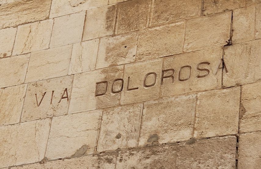 Via Dolorisa in der Jerusalemer Altstadt