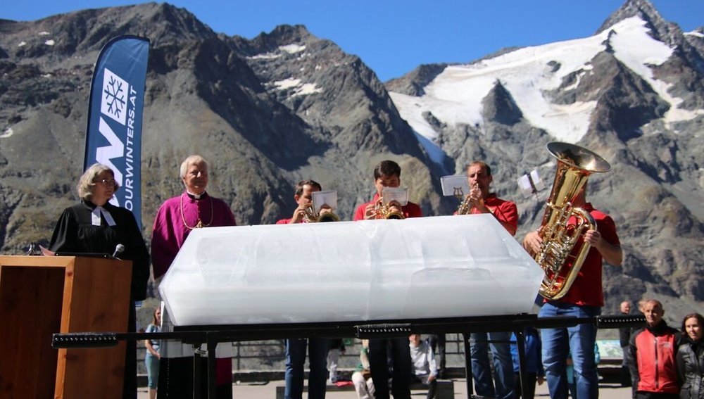 'Gletscherbegräbnis' auf der Großglockner-Pasterze