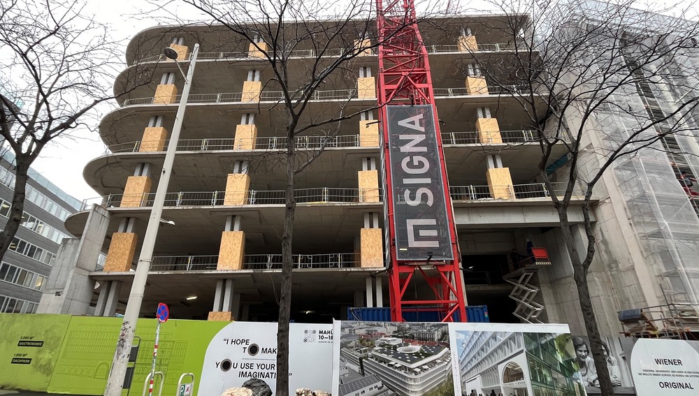 Baustelle der SIGNA-Gruppe