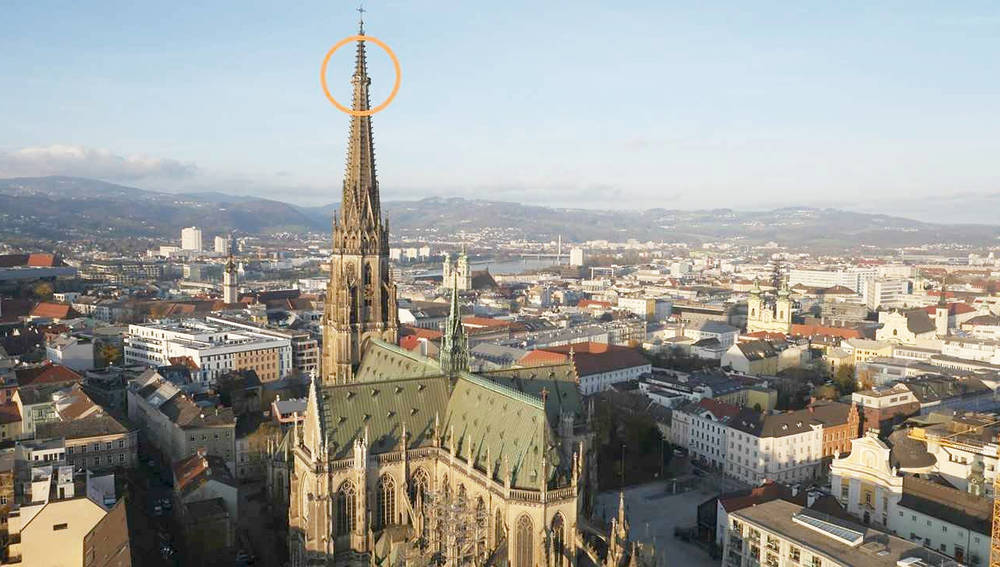Neue Aussichtsplattform auf dem Linzer Dom
