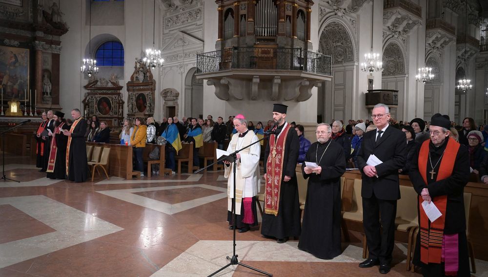 Salzburger Gedenkgottesdienst zum 3. Jahrestag des Ukrainekrieges