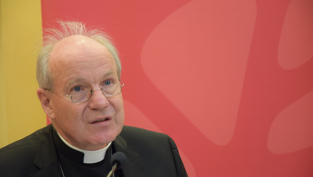 Kardinal Christoph Schönborn bei der Pressekonferenz zur Frühjahrsvollversammlung der Bischöfe 2016 am 11. März in Wien