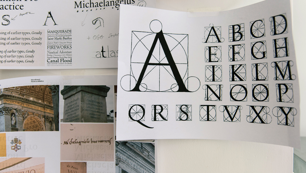Neue digitale Schriftart nach Michelangelos Handschrift