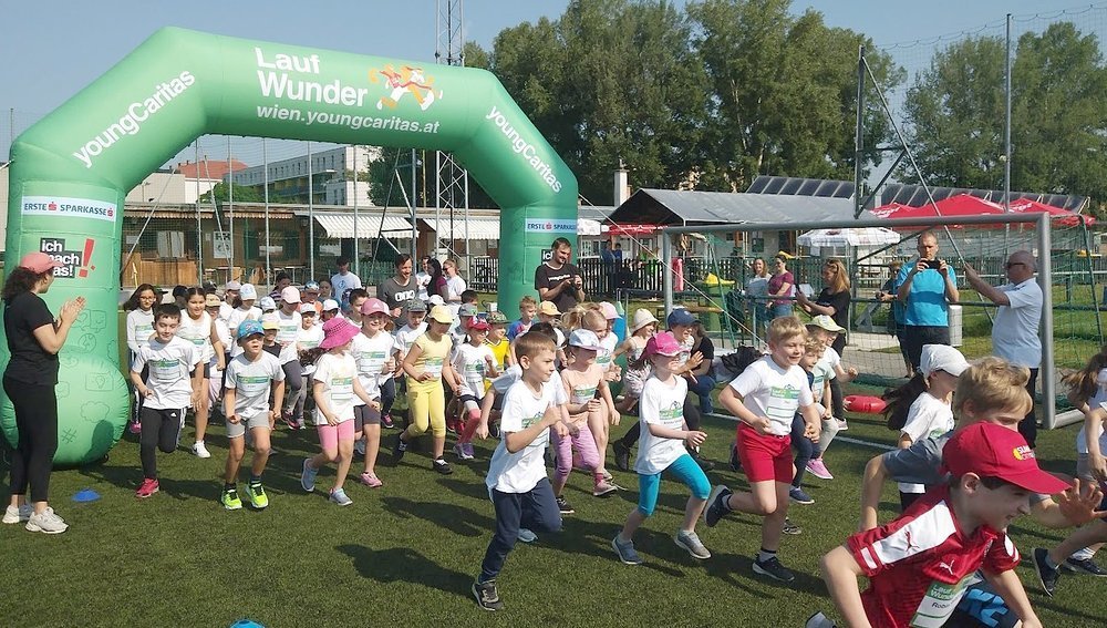 LaufWunder der youngCaritas in Wien-Donaustadt