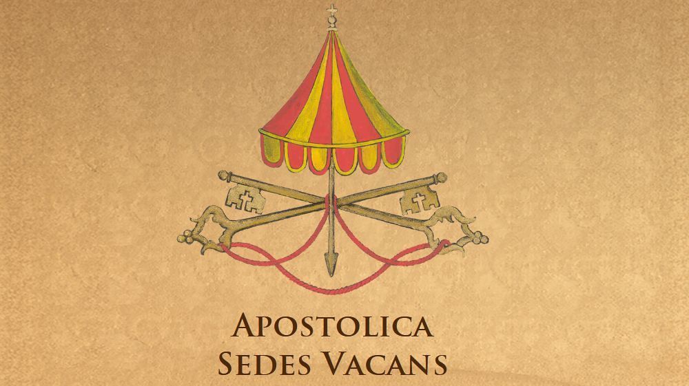 Wappen der papstlosen Zeit im Vatikan