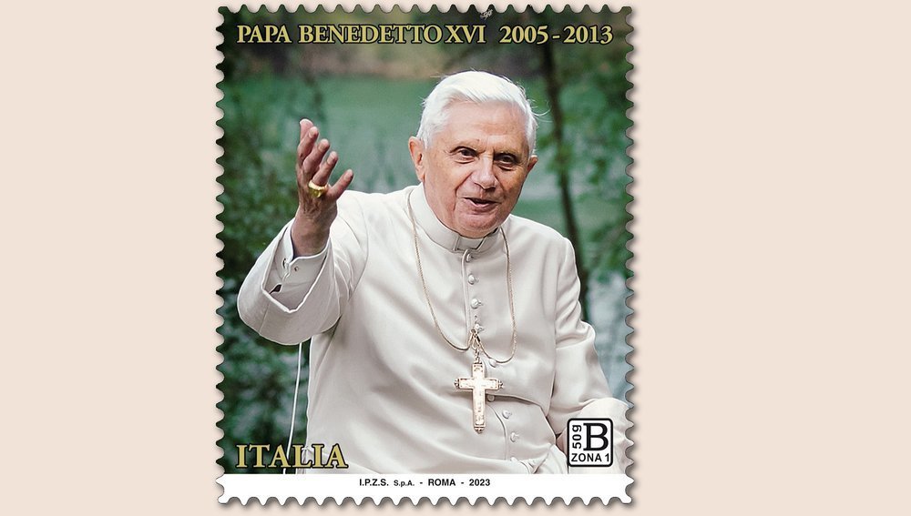 Briefmarke in Würdigung des Pontifikats von Benedikt XVI.
