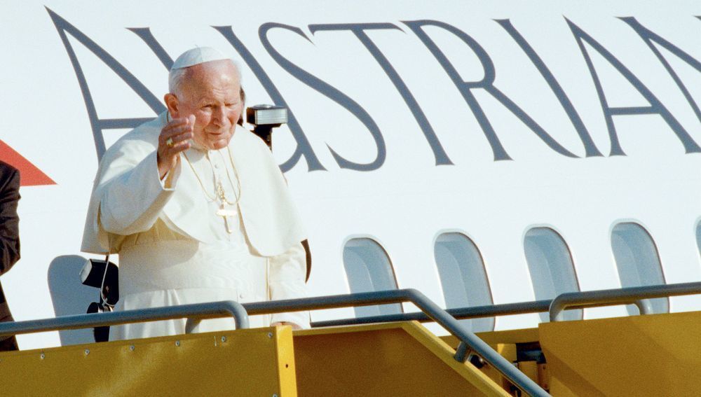 Papst Johannes Paul II. bei Österreich-Besuch 1998