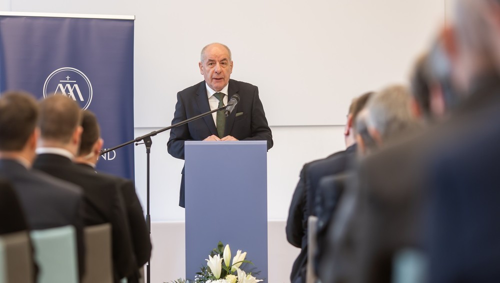Ungarischer Präsident Tamás Sulyok spricht bei Piaristen-Jubiläum