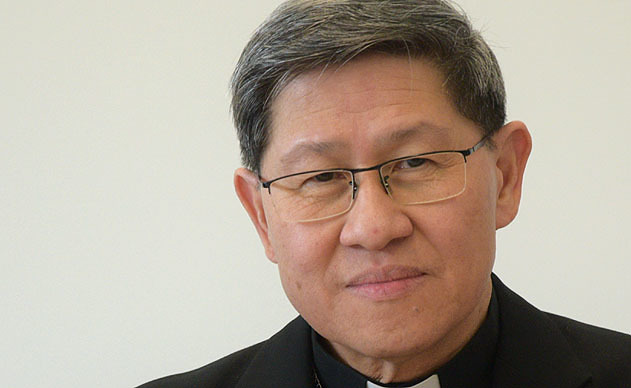 Kardinal Luis Antonio Tagle, Erzbischof von Manila, am 27.3.2019 bei einem Caritas-Pressegespräch in Wien