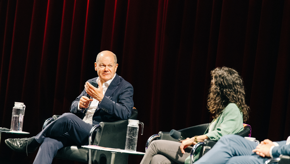 Olaf Scholz beim Deutschen Katholikentag in Erfurt am 31.5.2024