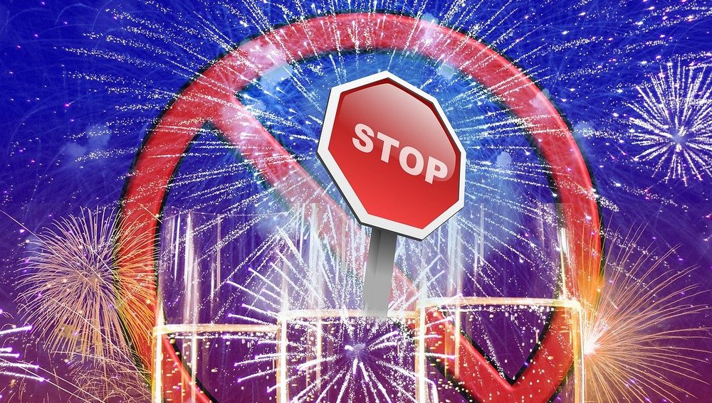 Kein Feuerwerk zu Silvester