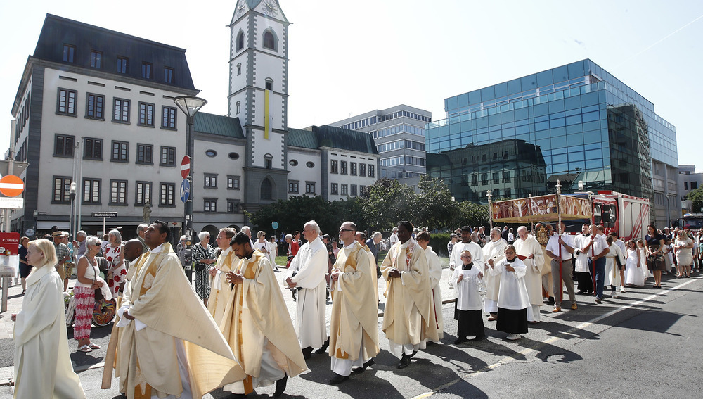 Fronleichnamsprozession in Klagenfurt